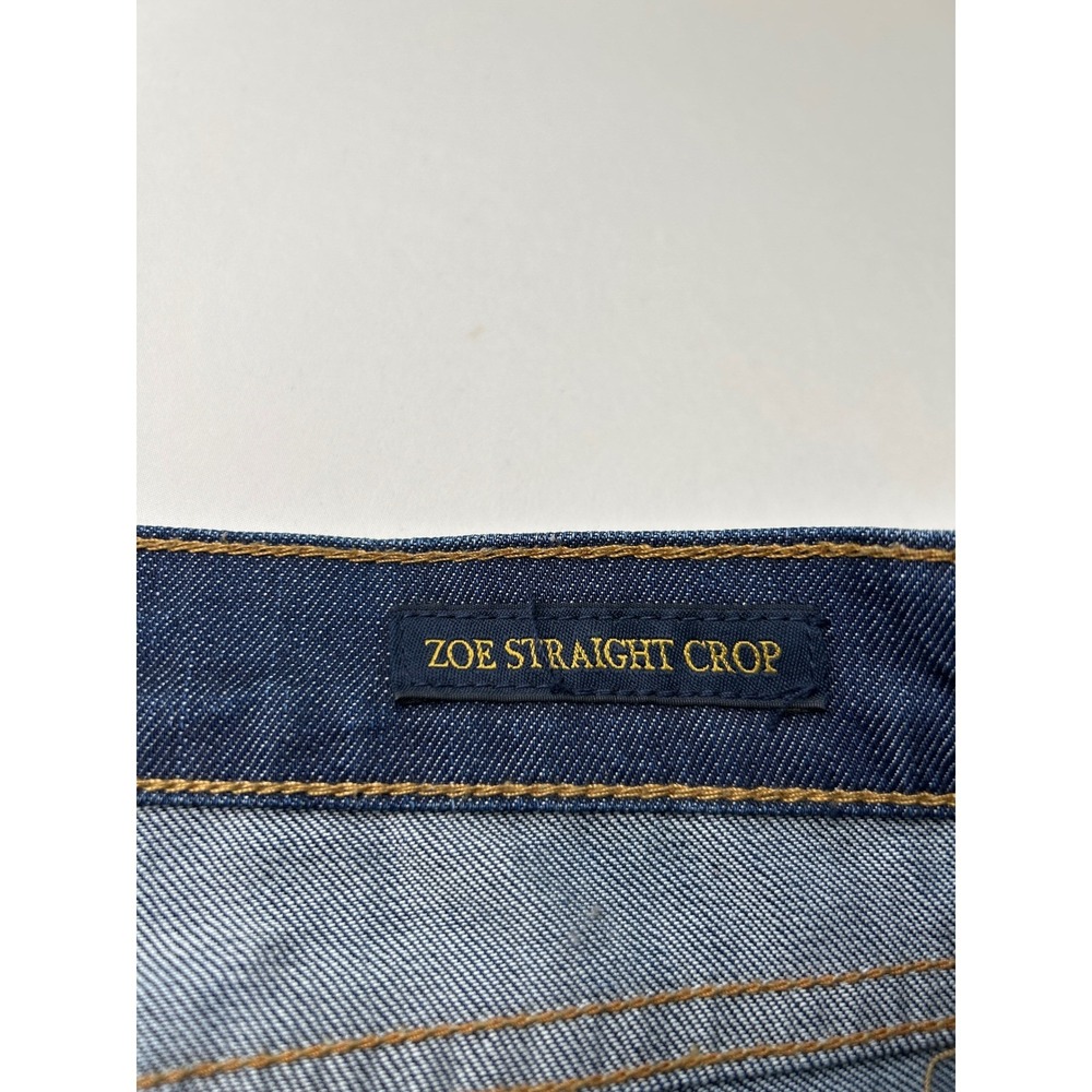 Lucky Brand Womens Low Rise Zoe Straight Crop Jeans Dark Wash Size 8/29 Y2K - Picture 6 of 11